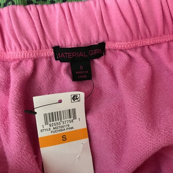 Material Girl Juniors Pink Off The Shoulder Cropped Sweatshirt NWT SMALL - Picture 4 of 4